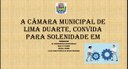 A Câmara Municipal de Lima Duarte, convida para solenidade